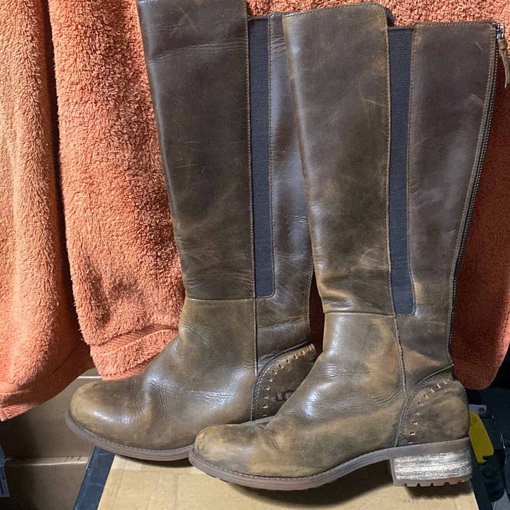 Ugg leather tall boots